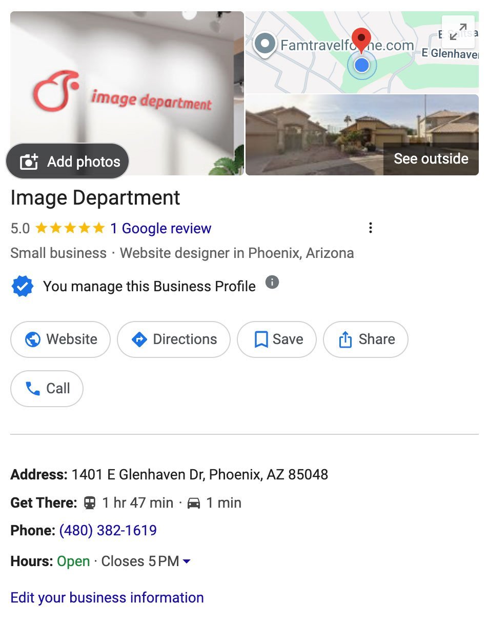 Google Business Profile NAP