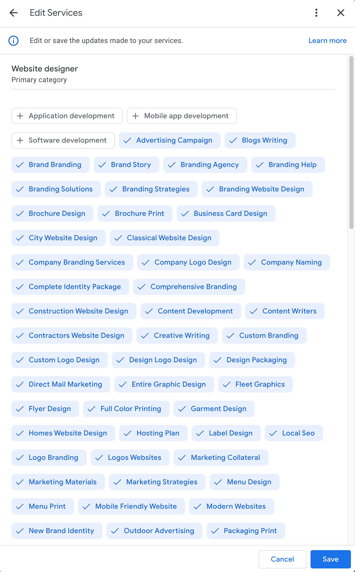 Google Business Profile Services