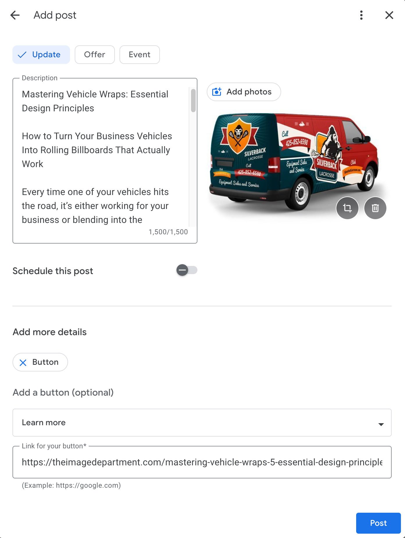 Google Business Profile Posts
