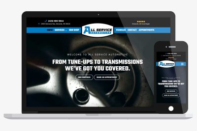 Auto Repair Shop WordPress Website Design by Image Department