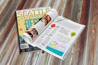 Print Design Beach House Restaurants Magazine Ad
