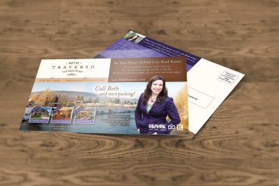 Print Design – Beth Traverso Real Estate Postcard