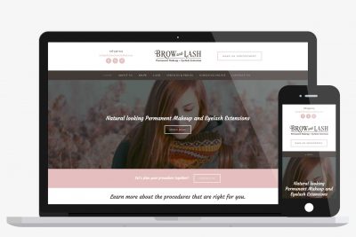 Website Design Brow & Lash