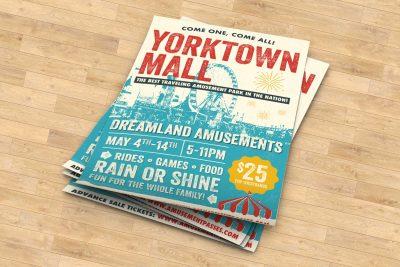 Print Design – Dreamland Amusements Poster Design