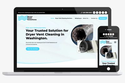 Dryer Vent Cleaning WordPress Website Design by Image Department