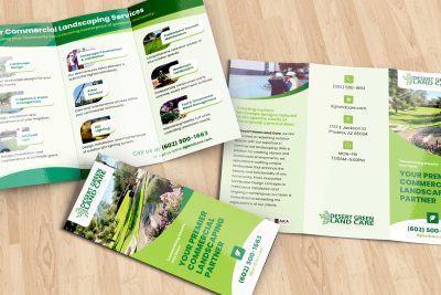 Landscaping Company Tri Fold Brochure Design by Image Department.