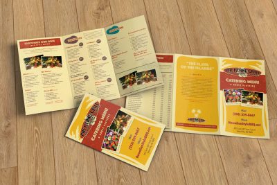 Print Design – Pac Island Grill Tri Fold Menu