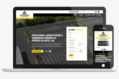Pacific Paving Protection WordPress Website Design by Image Department