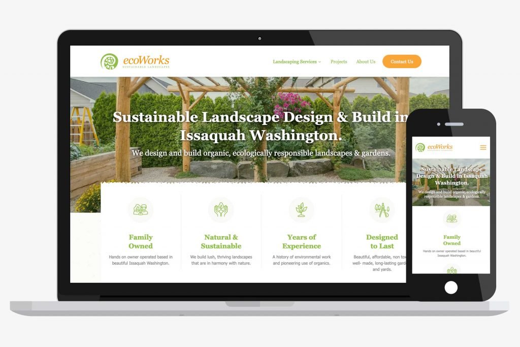 WordPress Website Design for ecoWorks Landscaping