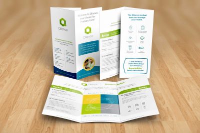 Print Design – Qliance Double Gate Fold Brochure