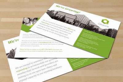 Print Design – Qliance Health Card Postcard 1