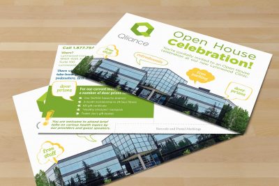 Print Design – Qliance Health Care Postcard 2