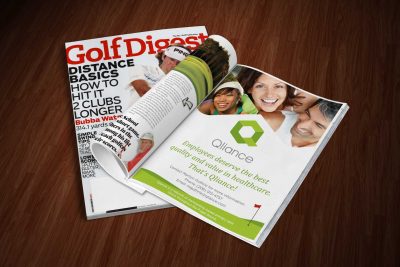 Print Design Qliance Magazine Ad