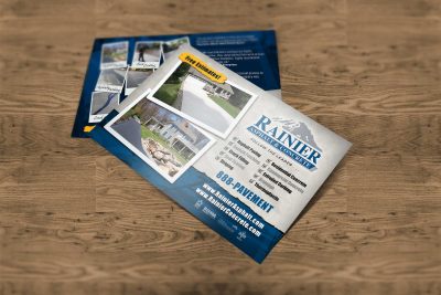 Print Design – Rainier Asphalt Postcard