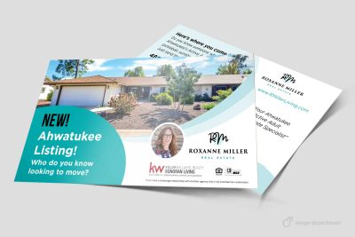 Real Estate Agent Direct Mail Postcard Design by Image Department