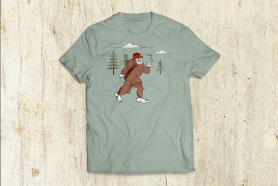 Print Design – Cannabis City Squatch T-Shirt Design