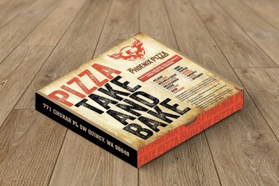 Print Design – The Phoenix Pizza Co. Box Design