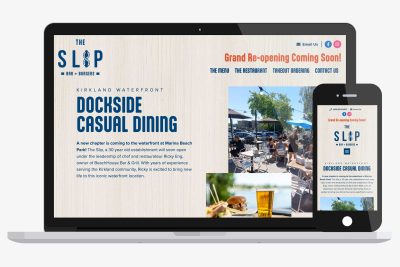 Waterfront Restaurant Website Design