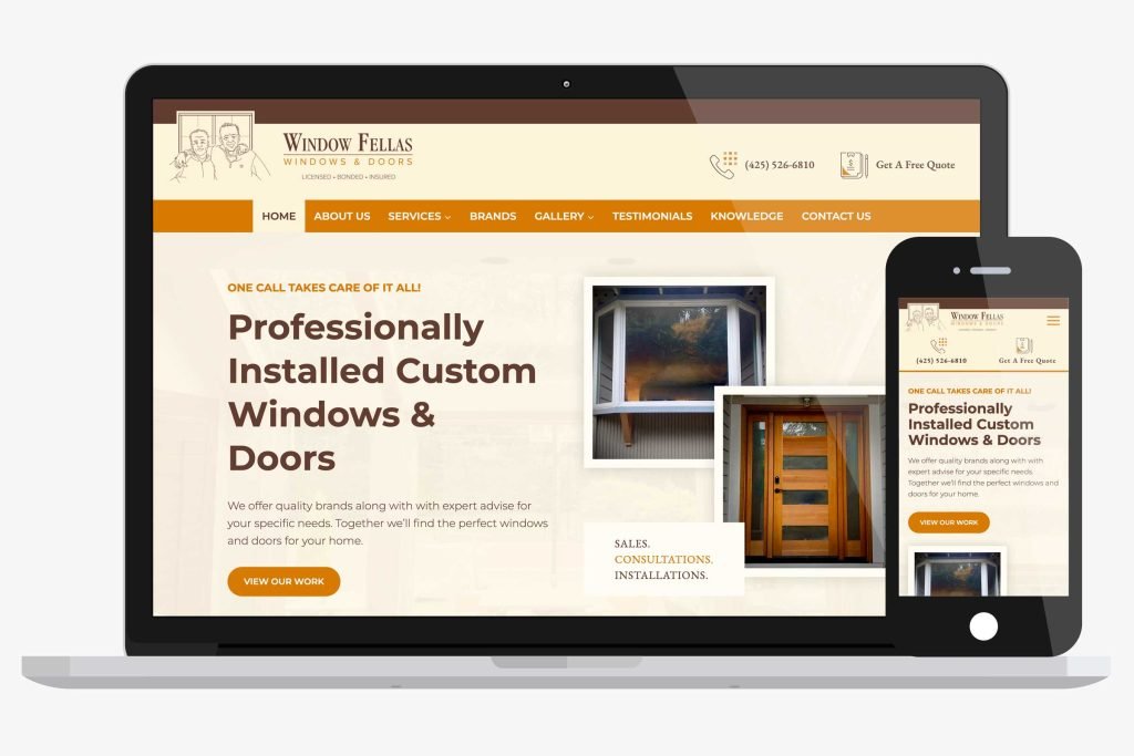 Website Design Window Fellas